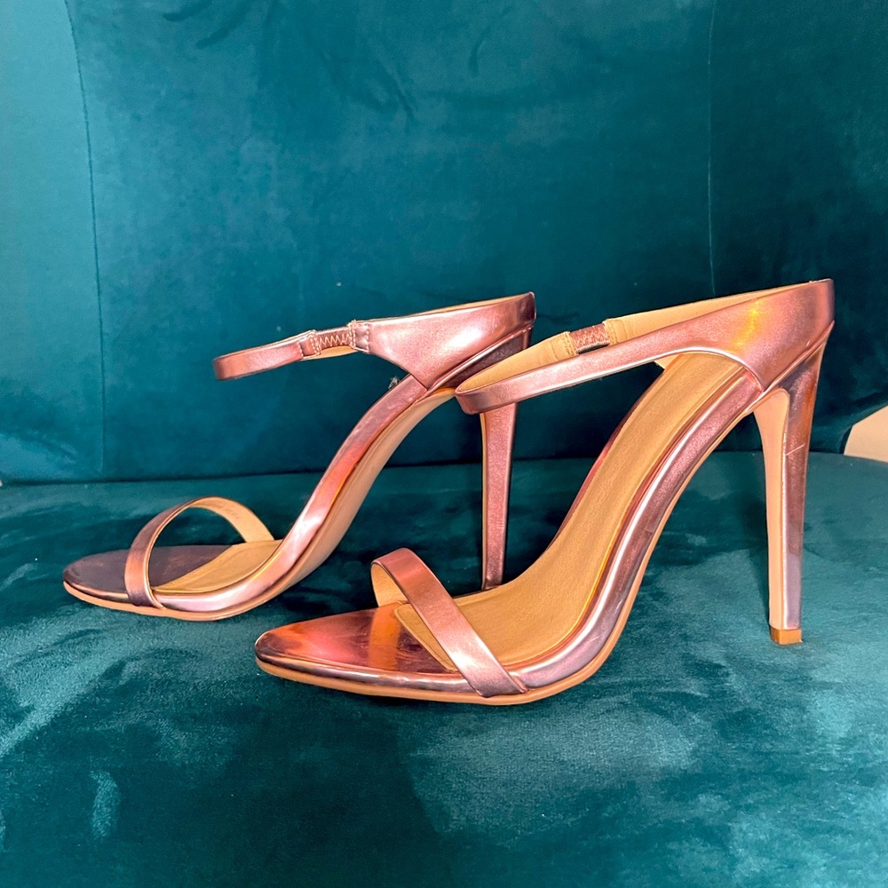 Metallic Pink Heels